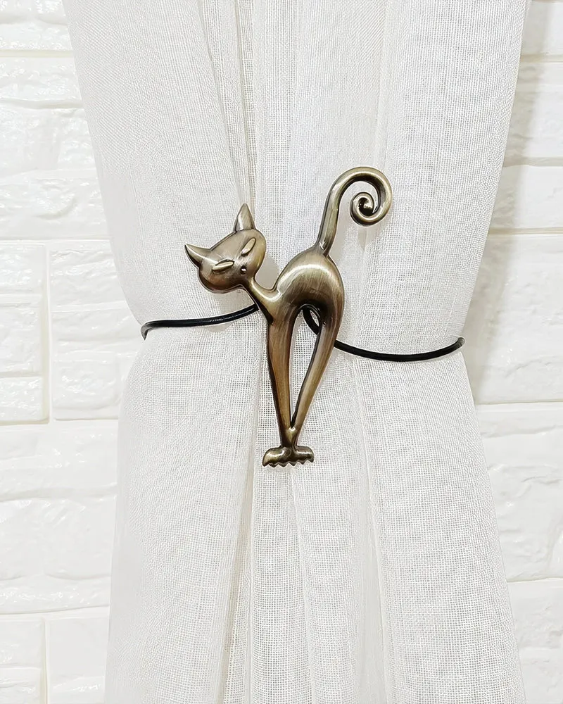 Cat Magnetic Curtain TieBack