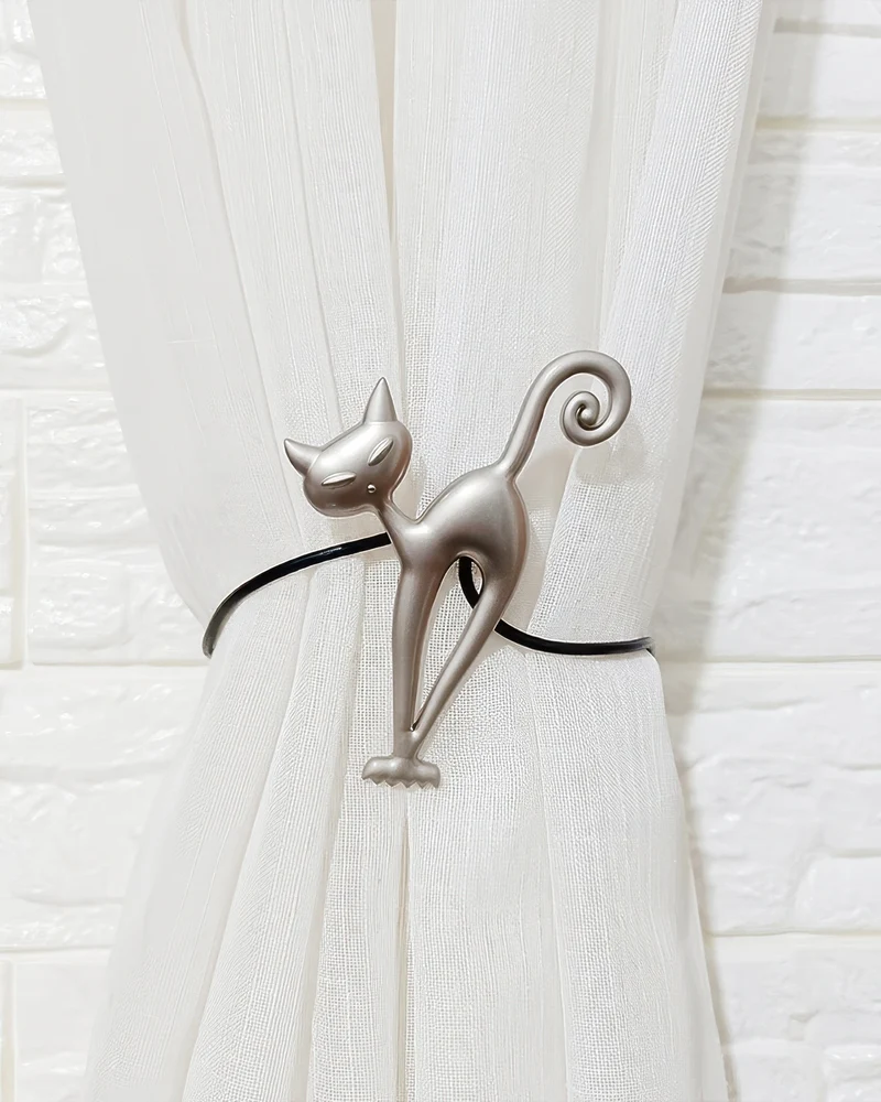 Cat Magnetic Curtain TieBack