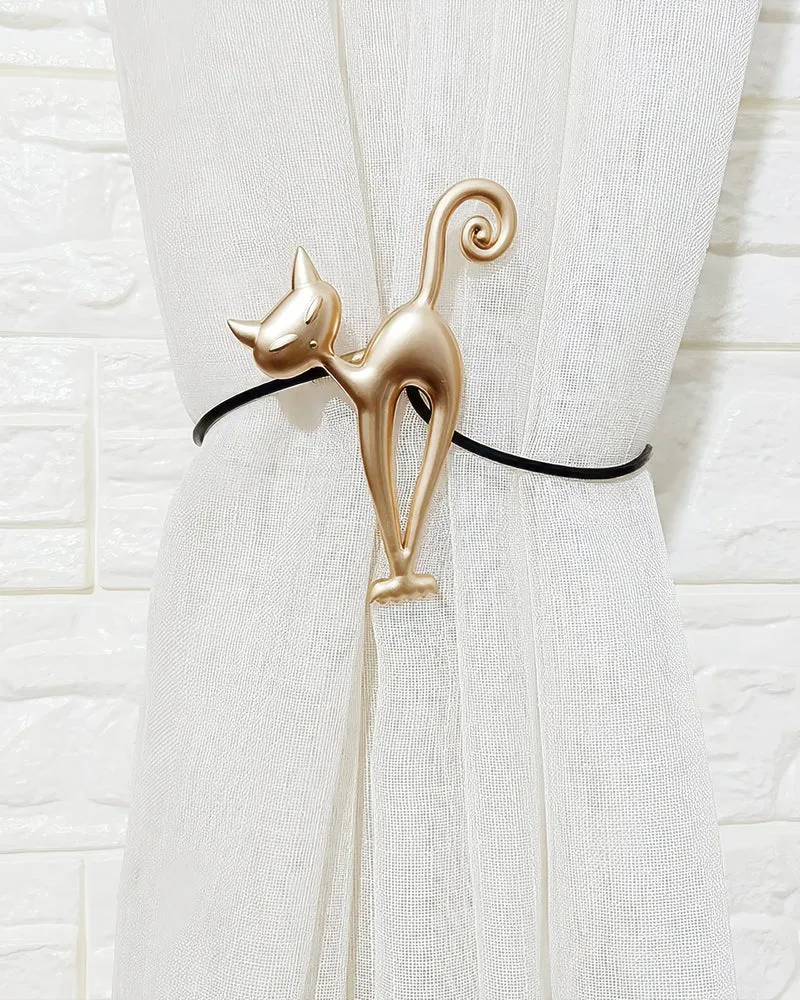 Cat Magnetic Curtain TieBack
