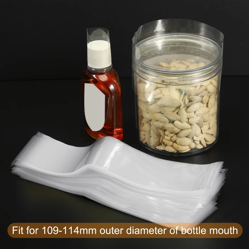 Perforated Shrink Band, PVC Heat Shrink Wrap Band for Jars Cans