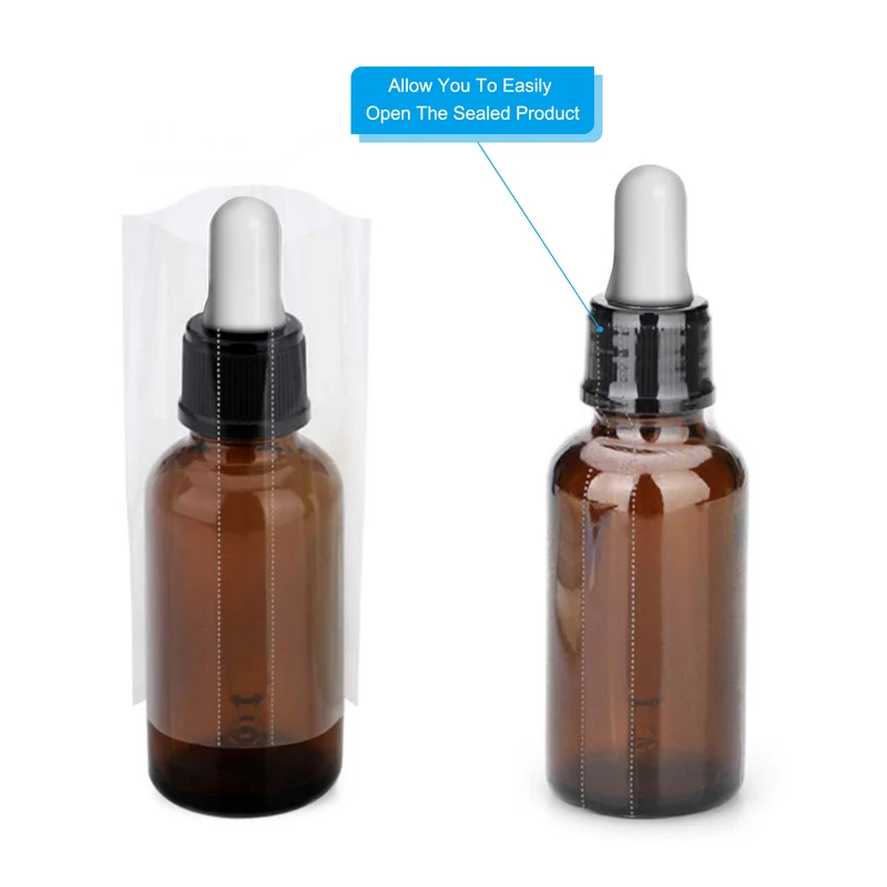 Perforated Shrink Band, PVC Heat Shrink Wrap Band for Jars Cans