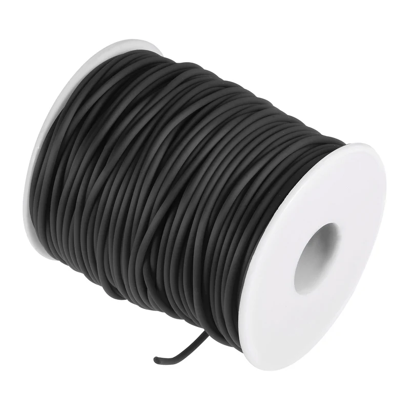 Rubber Cord Hollow Tubing for Craft Beading Necklaces Bracelet