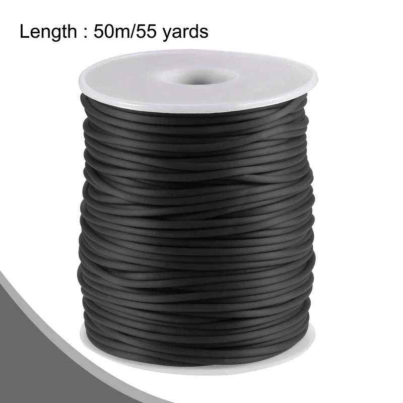 Rubber Cord Hollow Tubing for Craft Beading Necklaces Bracelet