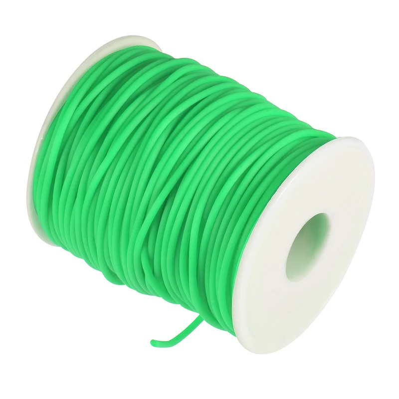 Rubber Cord Hollow Tubing for Craft Beading Necklaces Bracelet