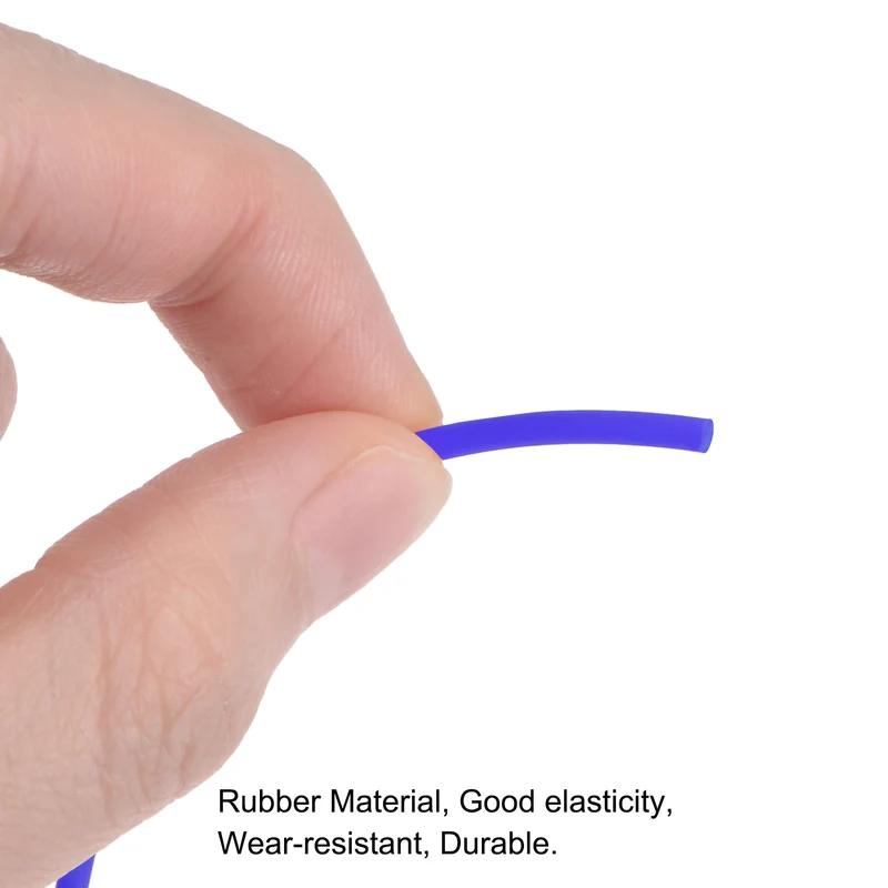 Rubber Cord Hollow Tubing for Craft Beading Necklaces Bracelet