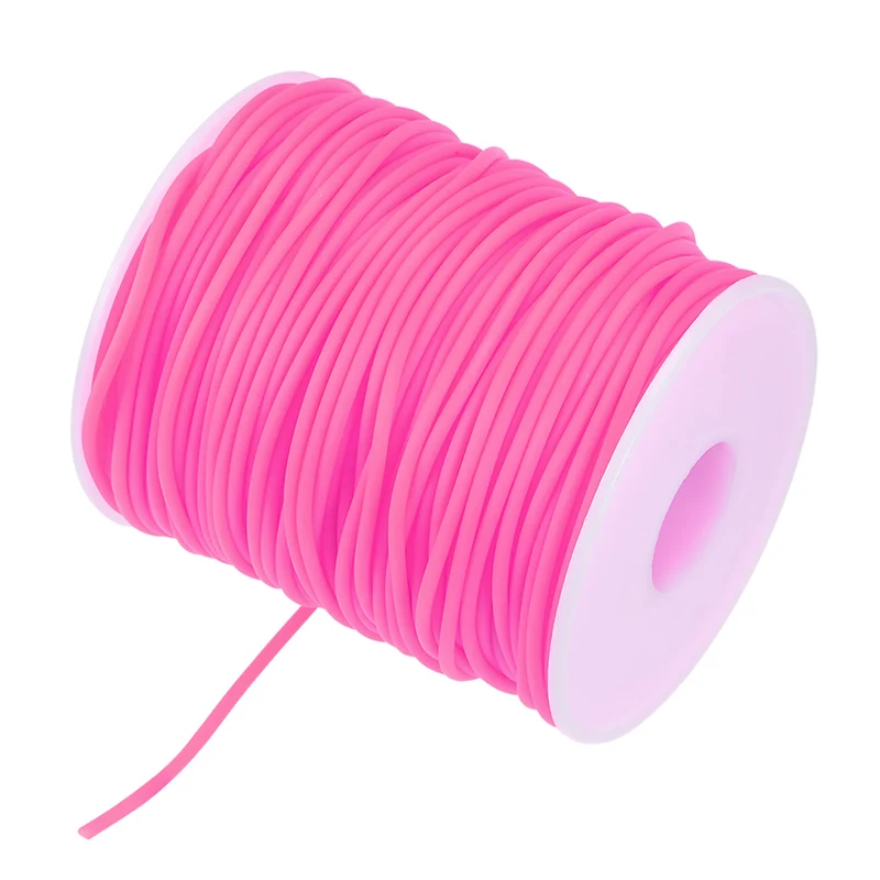 Rubber Cord Hollow Tubing for Craft Beading Necklaces Bracelet