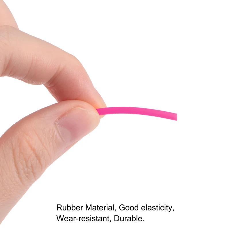 Rubber Cord Hollow Tubing for Craft Beading Necklaces Bracelet