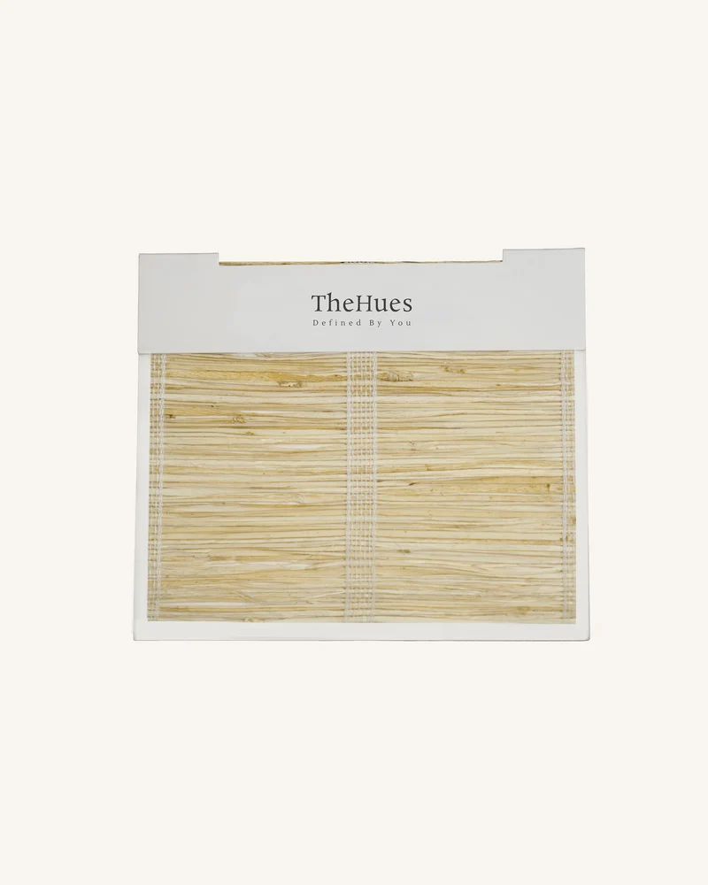 Rumi Jute Woven Shade Fabric Swatches - Cream