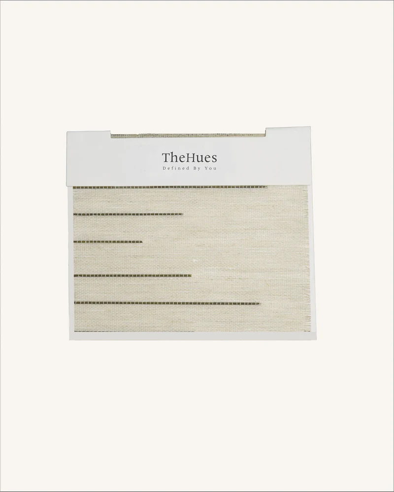 Kaia Linen Bamboo Woven Shade Fabric Swatches - White