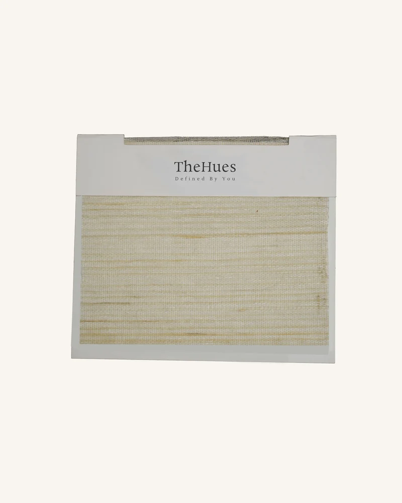 Yuki Linen Woven Shade Fabric Swatches - White