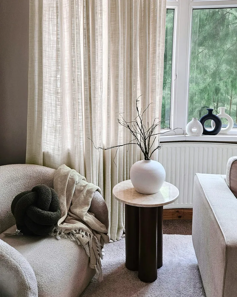 Jupiter Linen Look Soft Heavyweight Sheer Custom Curtain