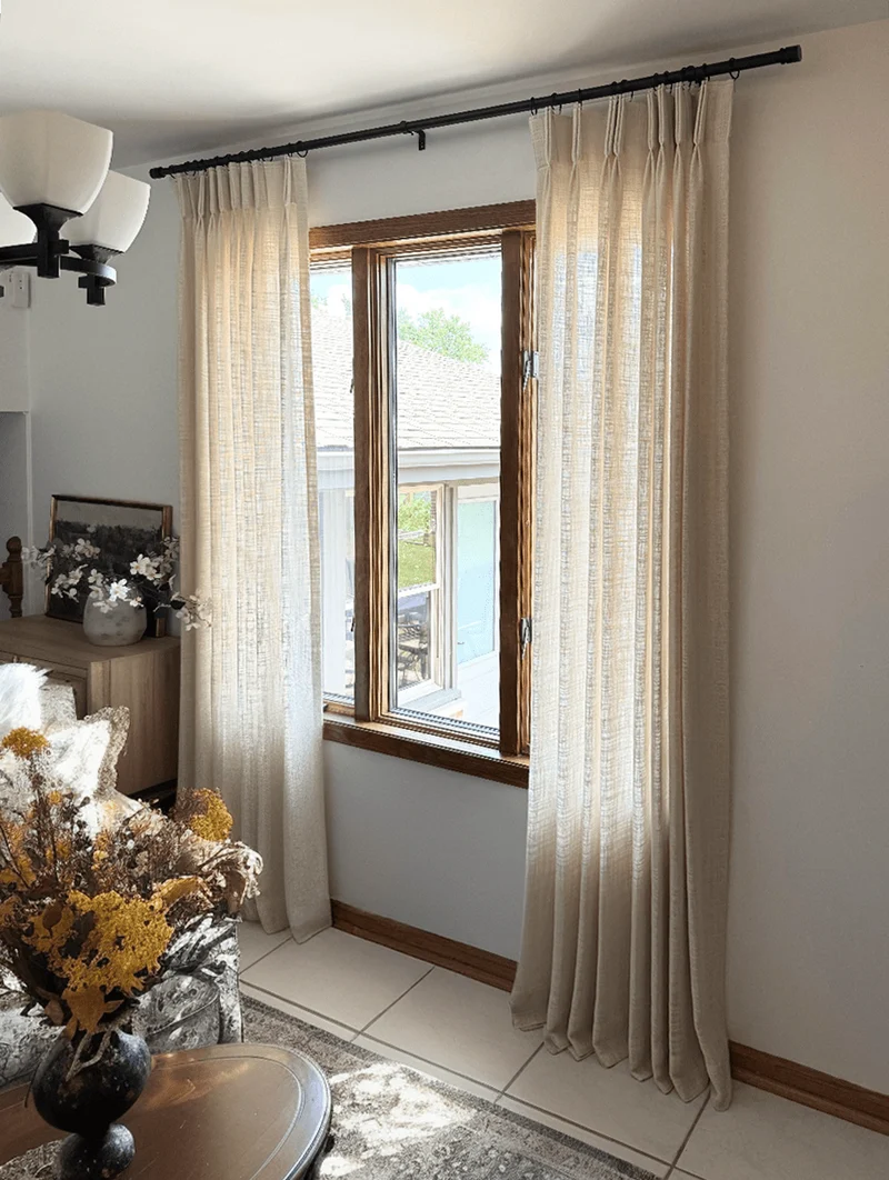 Jupiter Linen Look Soft Heavyweight Sheer Custom Curtain