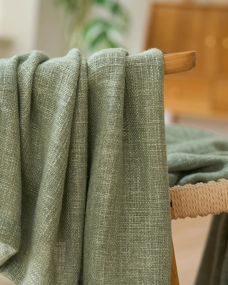 Jupiter Linen Look Soft Heavyweight Sheer Custom Curtain