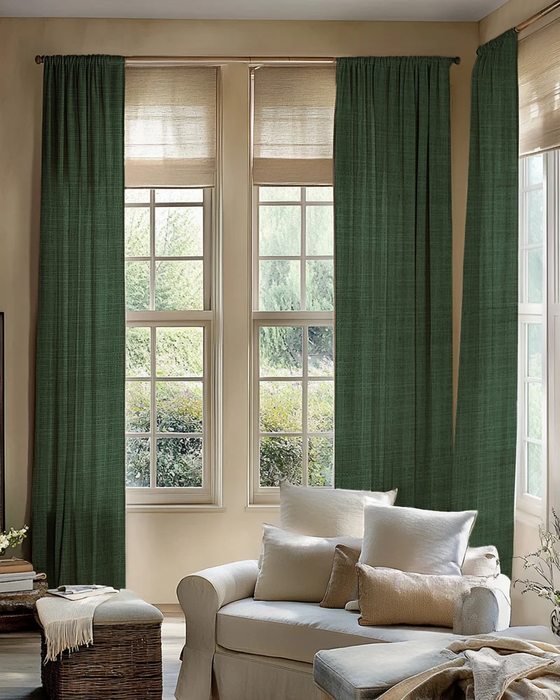 Jupiter Linen Look Soft Heavyweight Sheer Custom Curtain