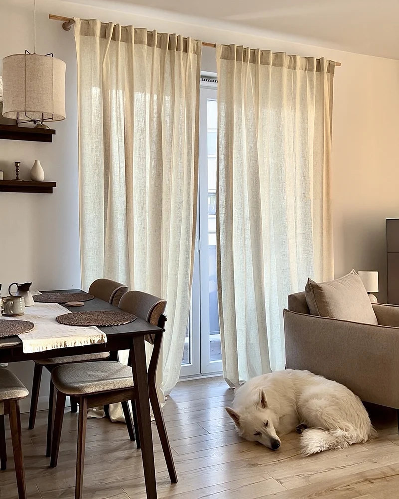 Breeze Linen Blend Custom Curtain