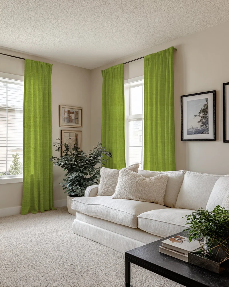 Breeze Linen Blend Custom Curtain