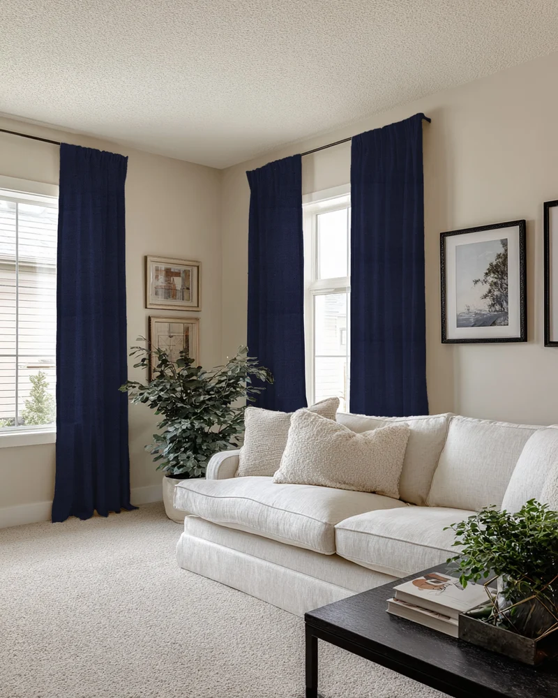 Breeze Linen Blend Custom Curtain
