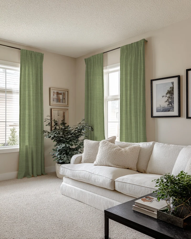 Breeze Linen Blend Custom Curtain