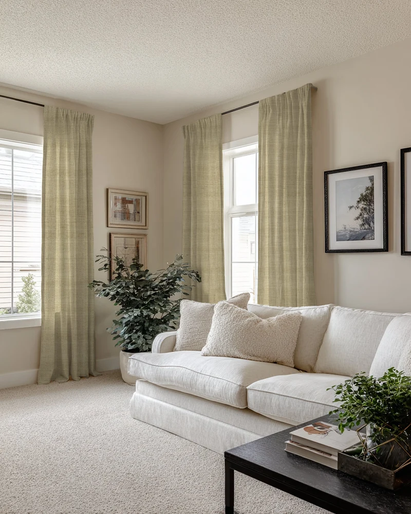 Breeze Linen Blend Custom Curtain