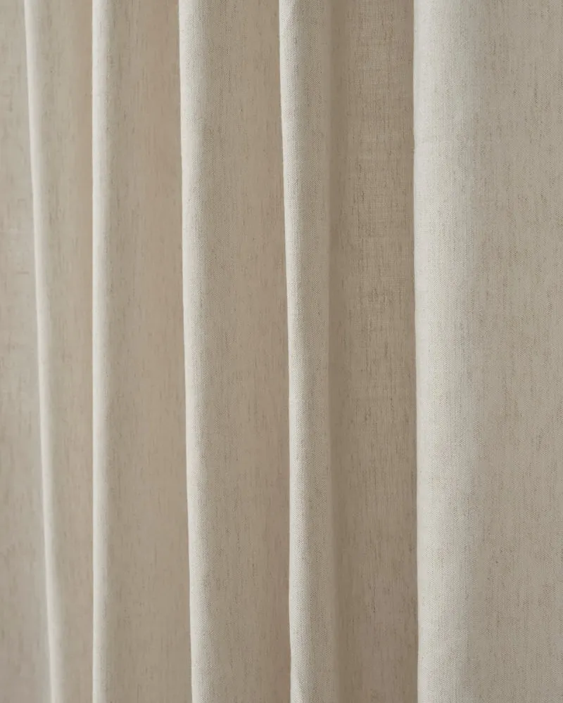 Sally Linen Blend Custom Curtain