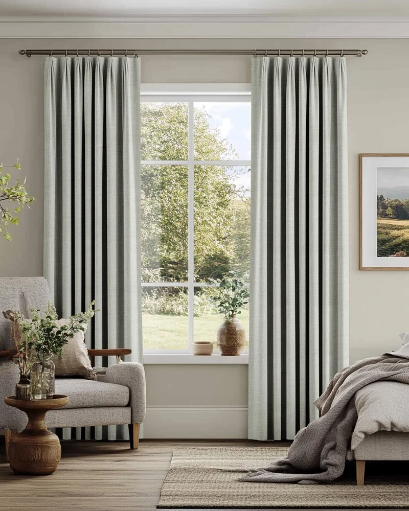 Sally Linen Blend Custom Curtain
