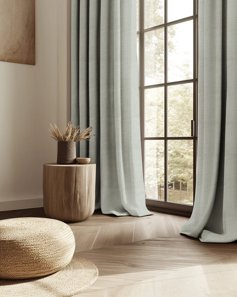 Sally Linen Blend Custom Curtain