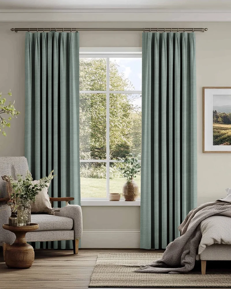 Sally Linen Blend Custom Curtain