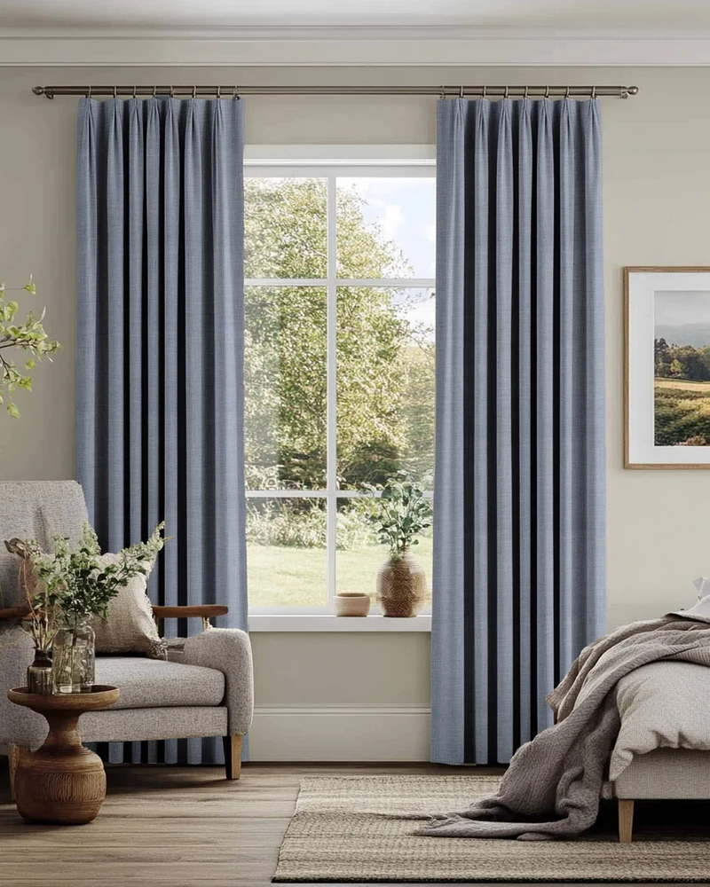 Sally Linen Blend Custom Curtain