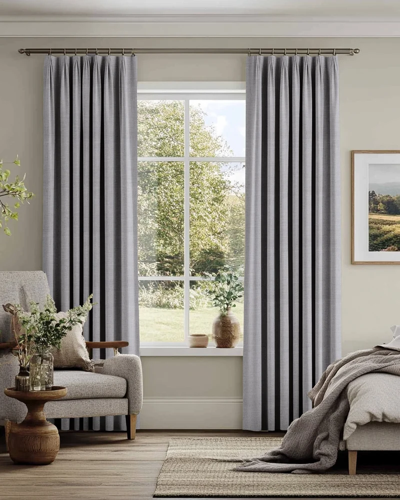 Sally Linen Blend Custom Curtain