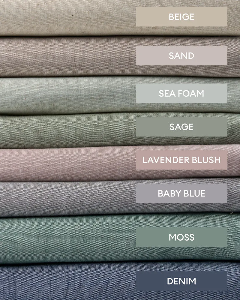 Sally Linen Blend Custom Curtain