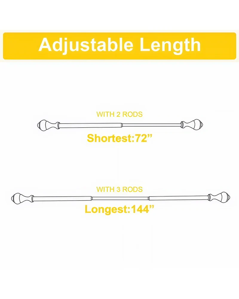 Traditional Adjustable Curtain Rod