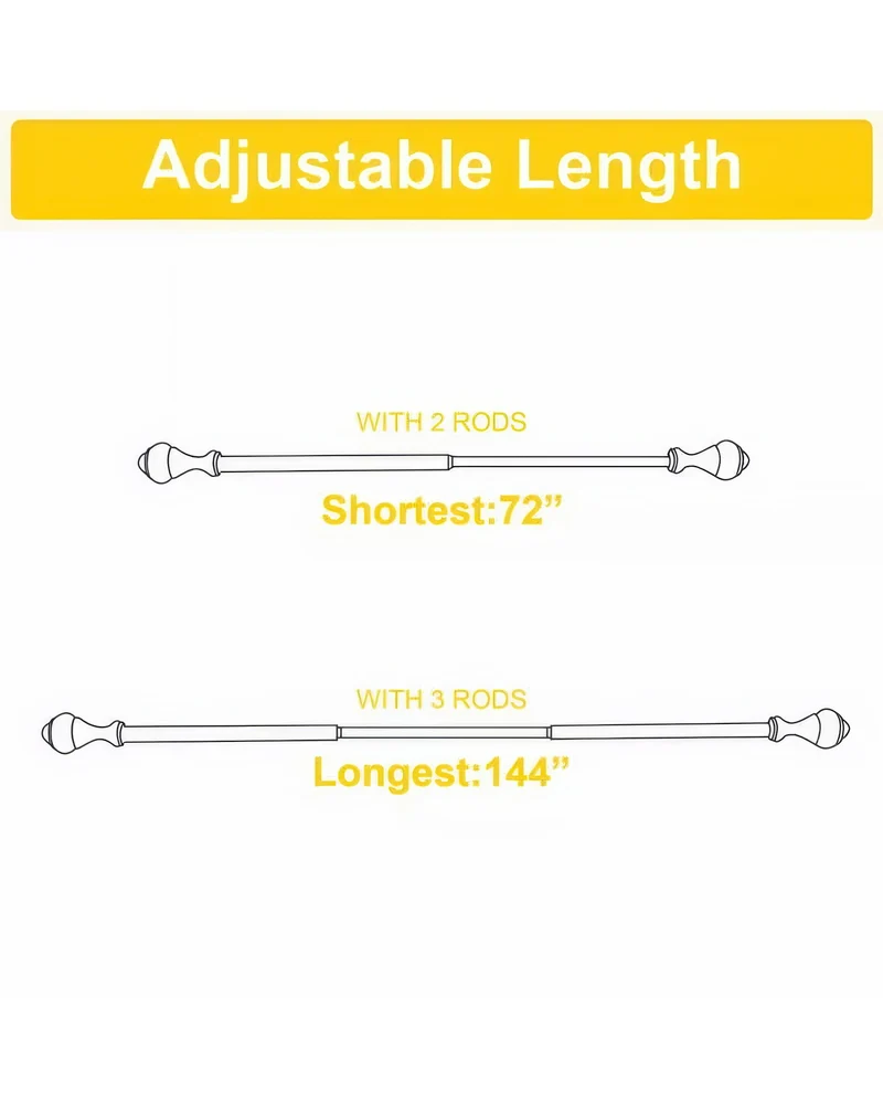 Traditional Adjustable Curtain Rod