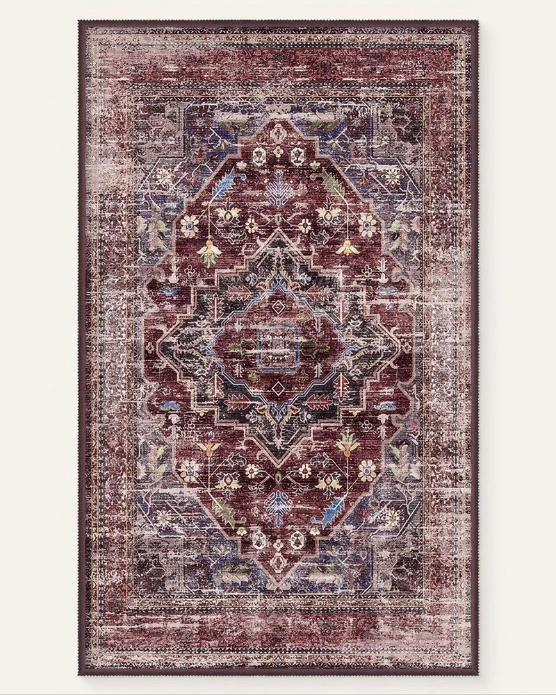Diana's Garden Washable Area Rug