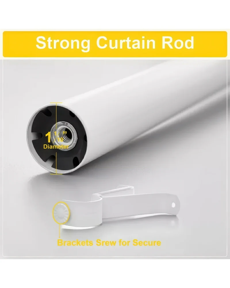 Classic Ball Adjustable Curtain Rod