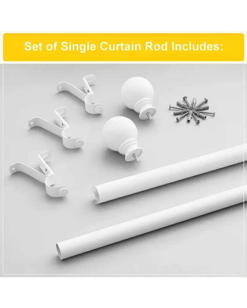 Classic Ball Adjustable Curtain Rod