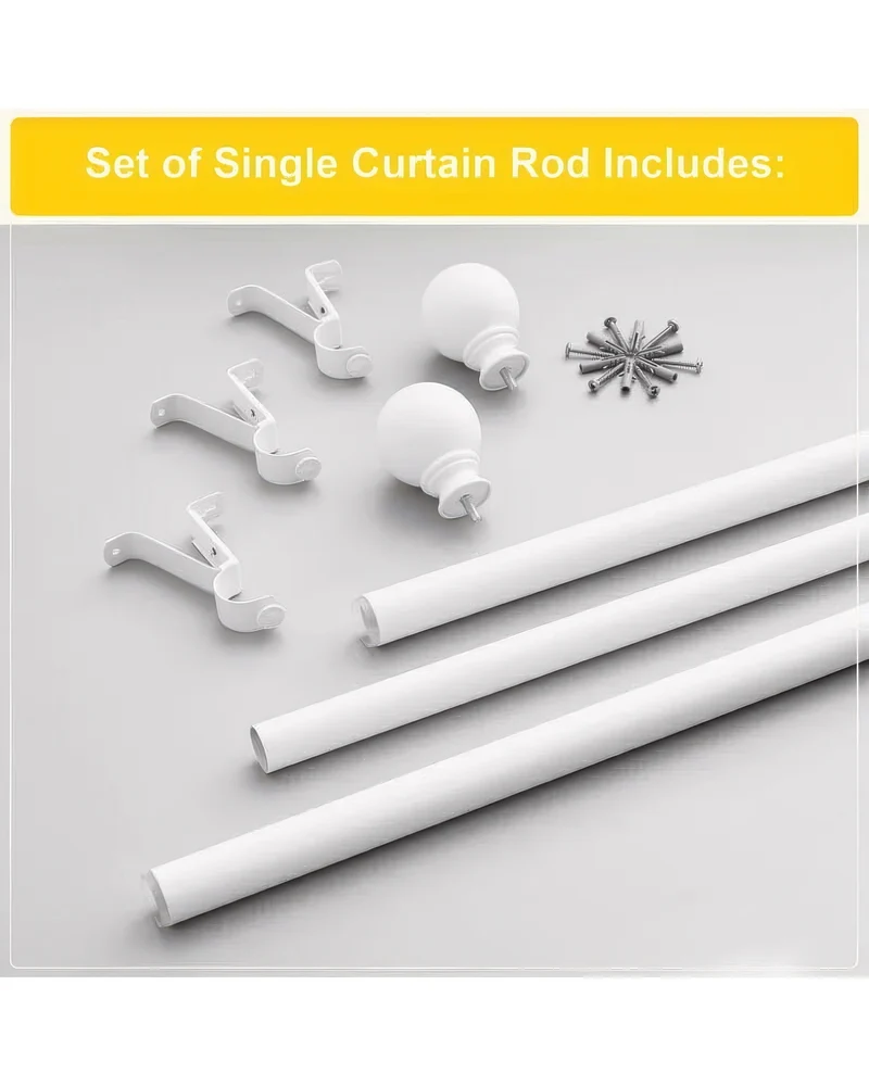 Classic Ball Adjustable Curtain Rod