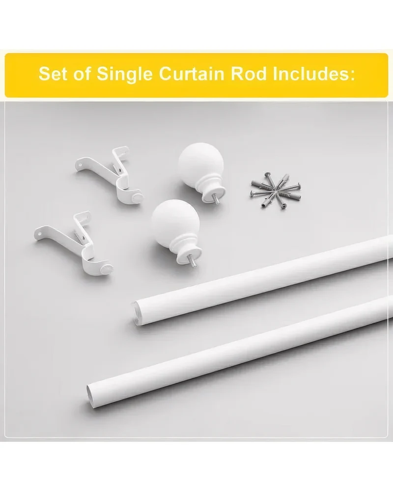 Classic Ball Adjustable Curtain Rod