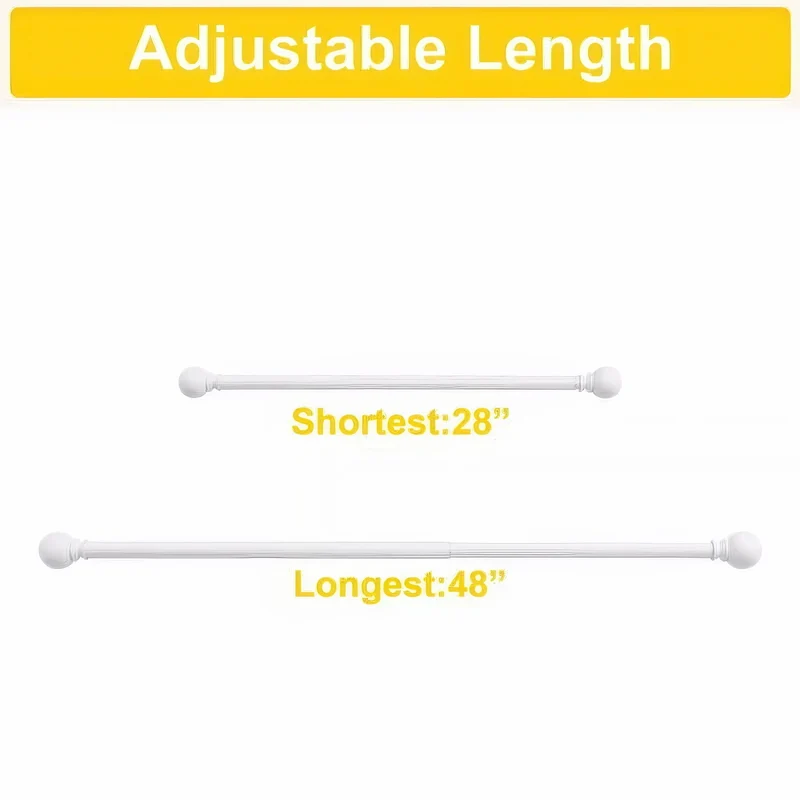 Classic Ball Adjustable Curtain Rod