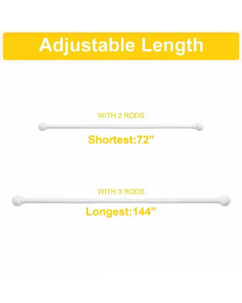 Classic Ball Adjustable Curtain Rod