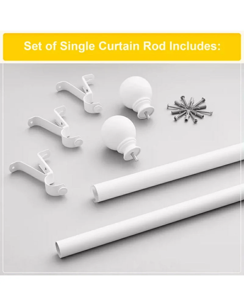 Classic Ball Adjustable Curtain Rod
