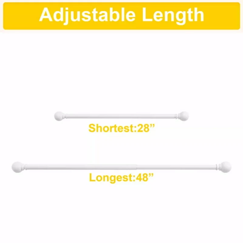 Classic Ball Adjustable Curtain Rod