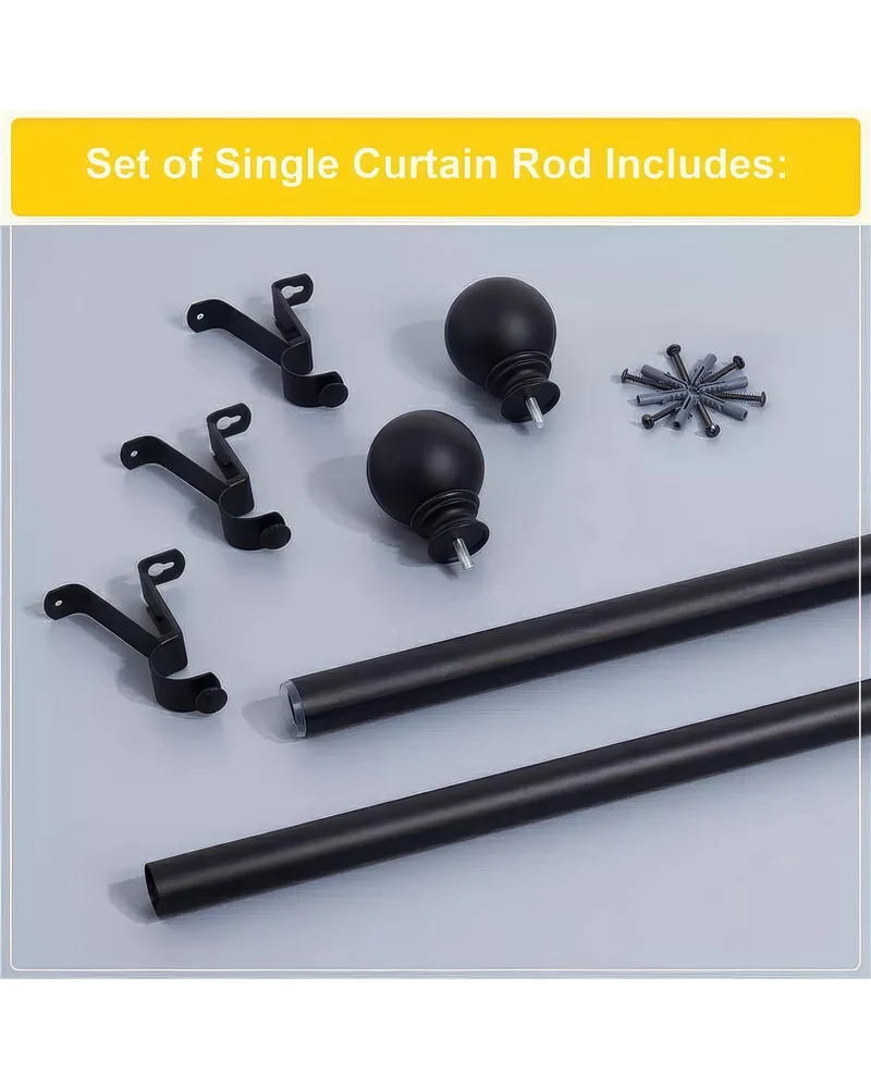 Classic Ball Adjustable Curtain Rod