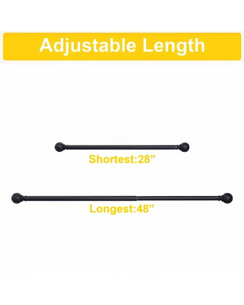 Classic Ball Adjustable Curtain Rod