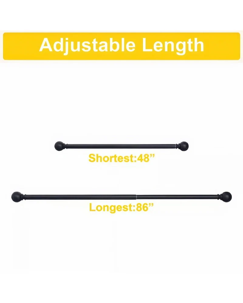 Classic Ball Adjustable Curtain Rod
