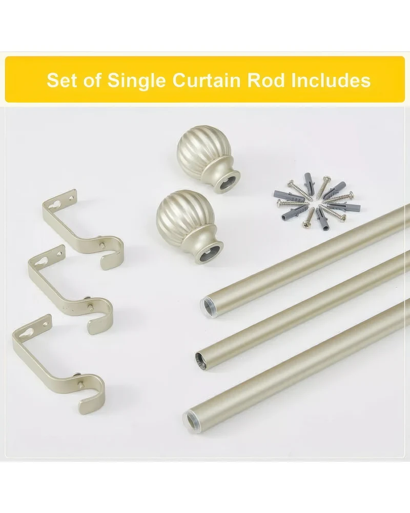 Brass Adjustable Brass Curtain Rod