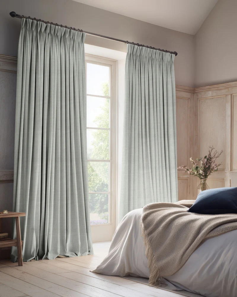 Sally 100% Blackout Linen Blend Custom Curtain
