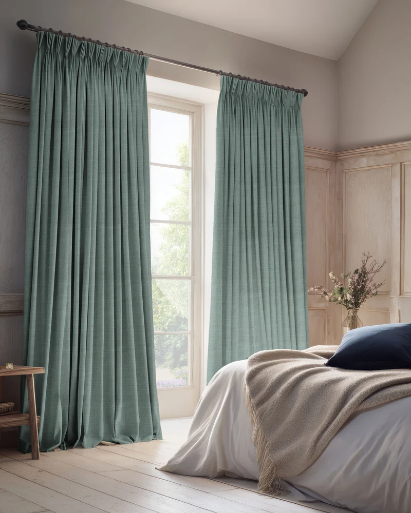 Sally 100% Blackout Linen Blend Custom Curtain