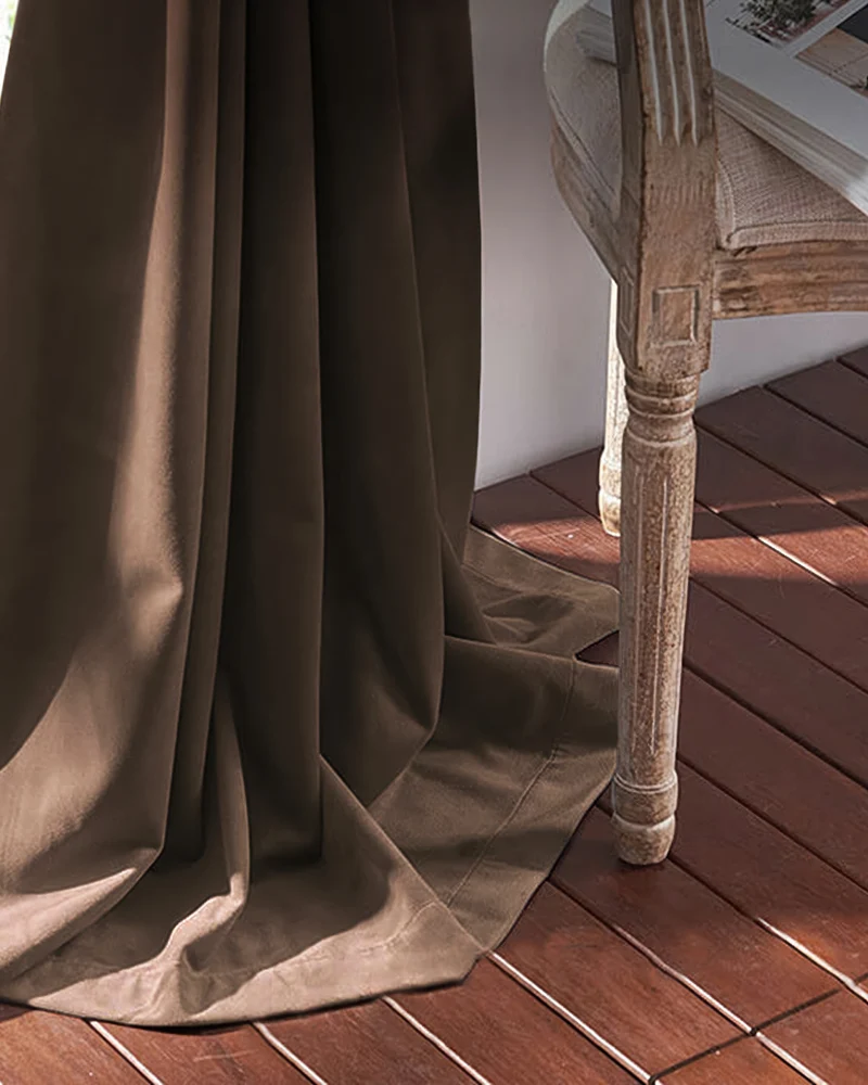 Classic 100% Blackout Velvet Custom Curtain
