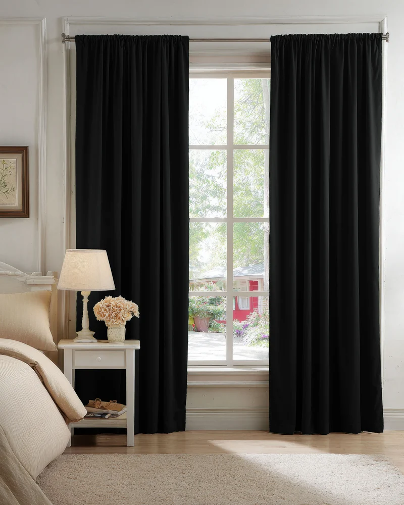 Classic 100% Blackout Velvet Custom Curtain