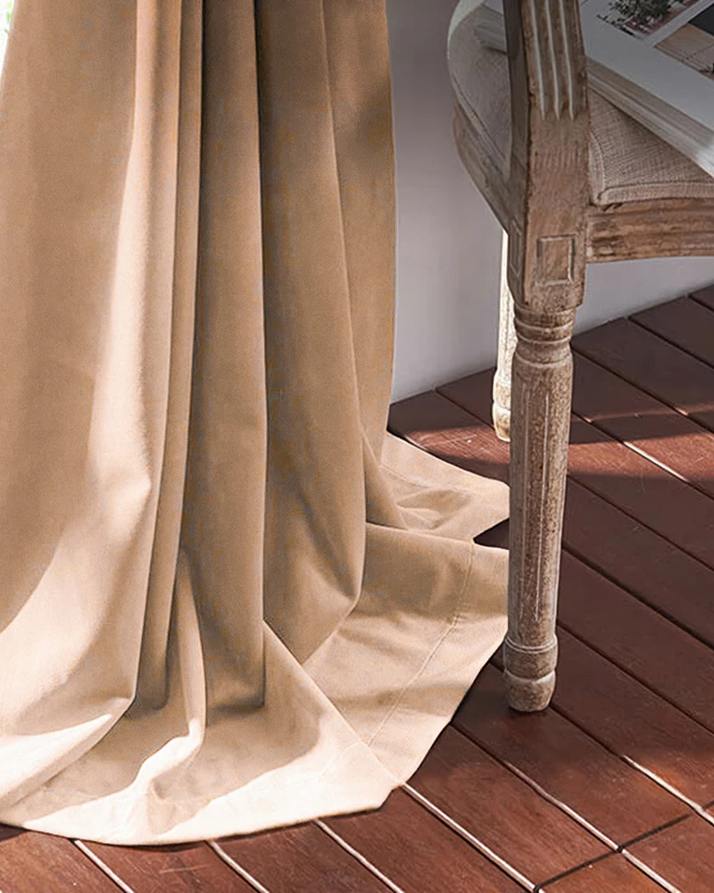 Classic 100% Blackout Velvet Custom Curtain